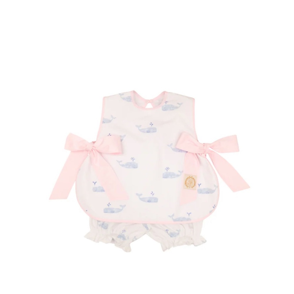 NWOT The Beaufort Bonnet Company You’re Whalcome Talbot Side Tie plus bow 18/24